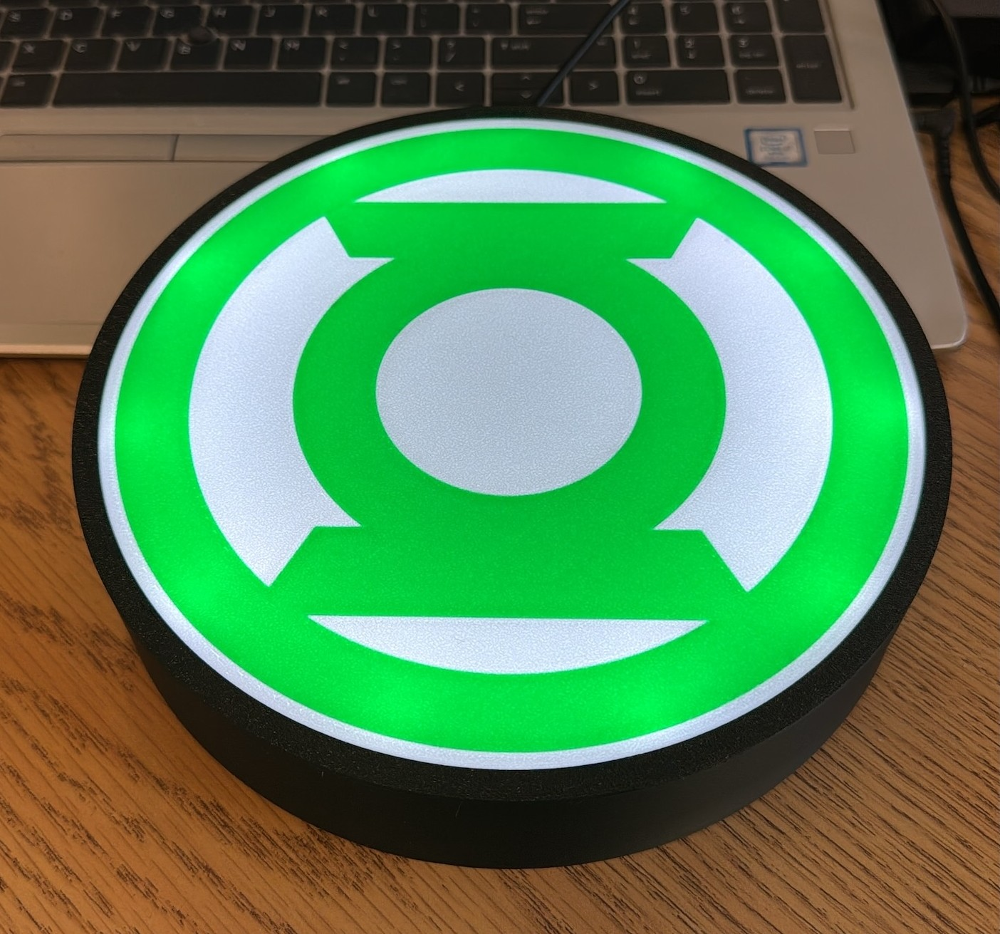 Green lantern lamp