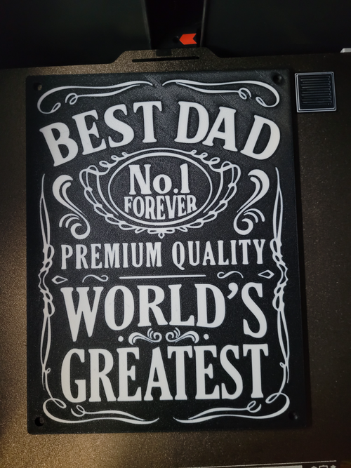 Best dad plaque