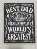 Best dad plaque