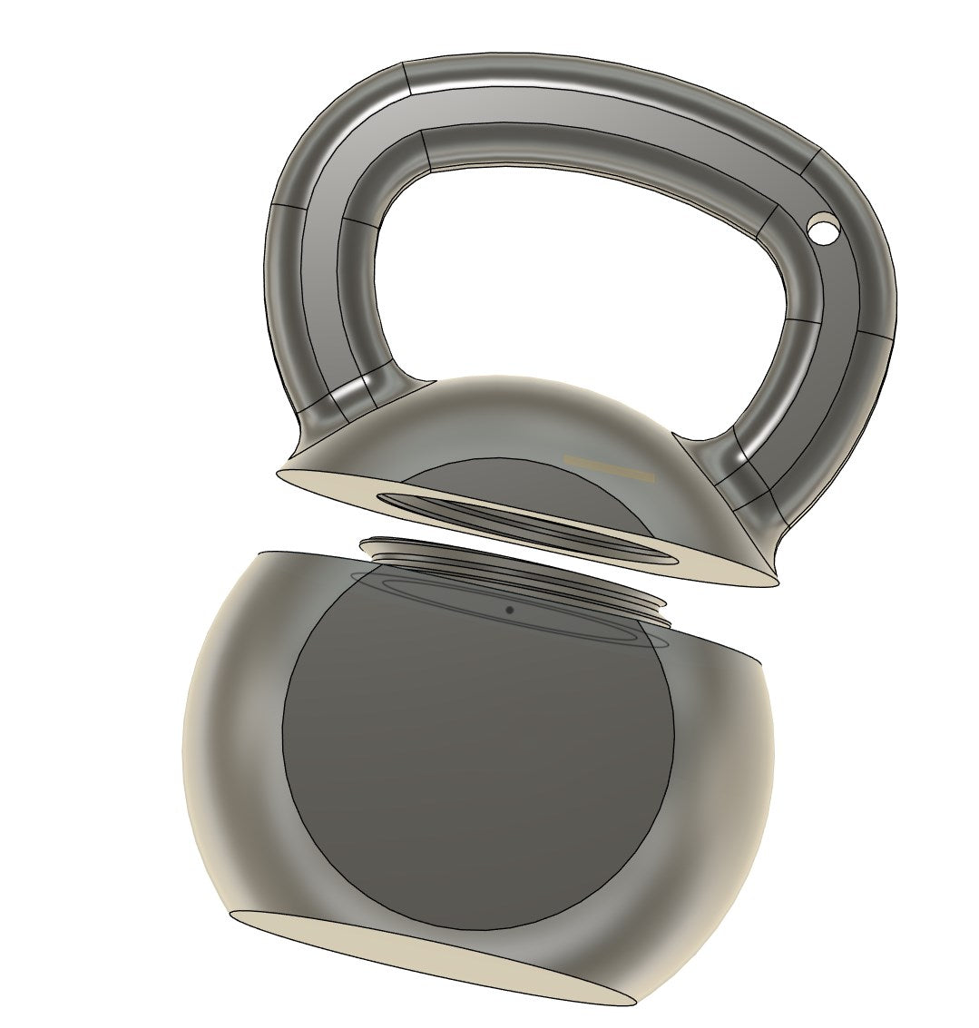 Kettle bell stash pot