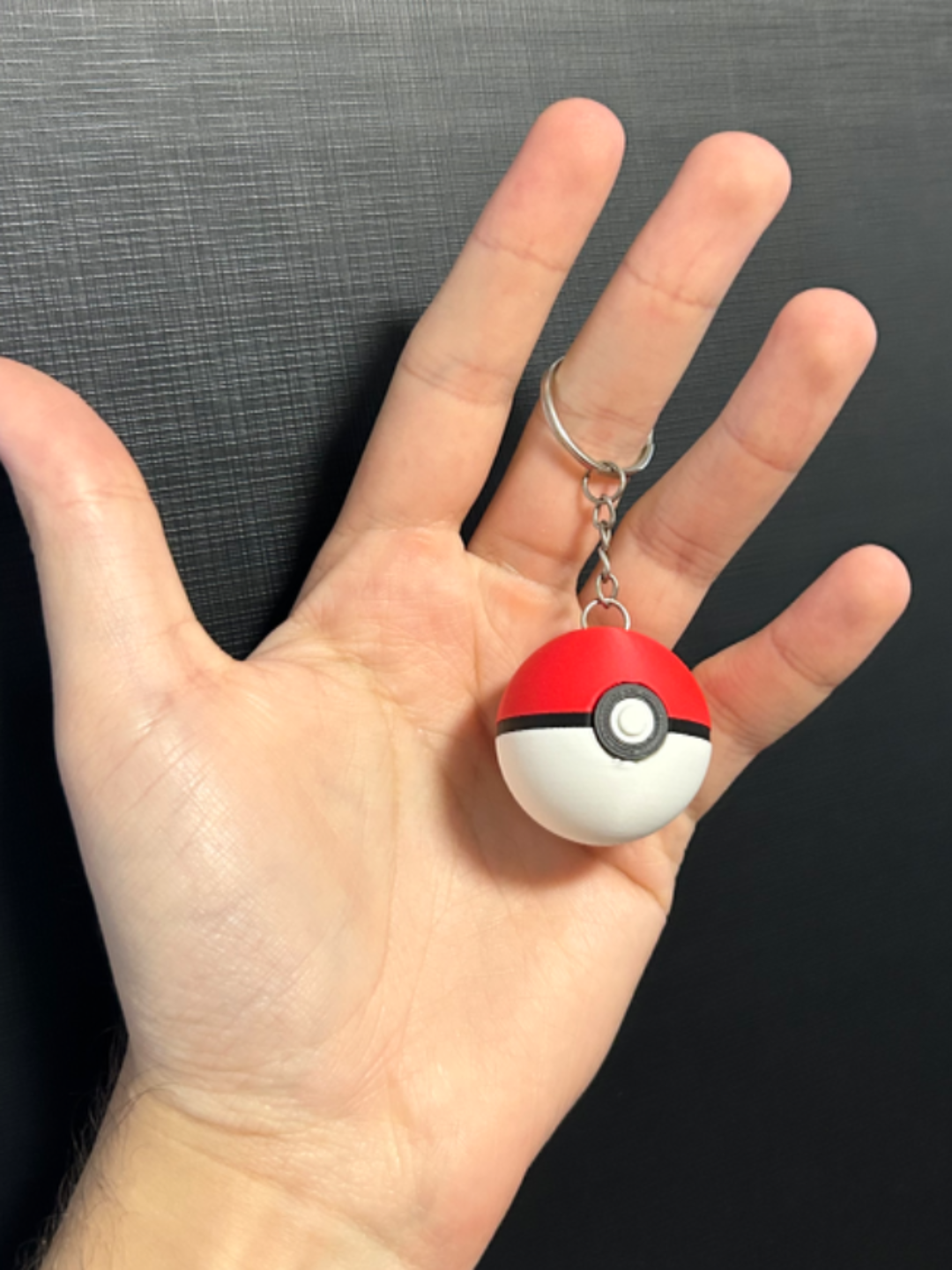 Pokeball keychain
